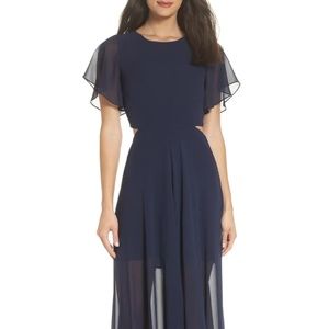 Ali & Jay Blue Cutout Maxi Dress Size M